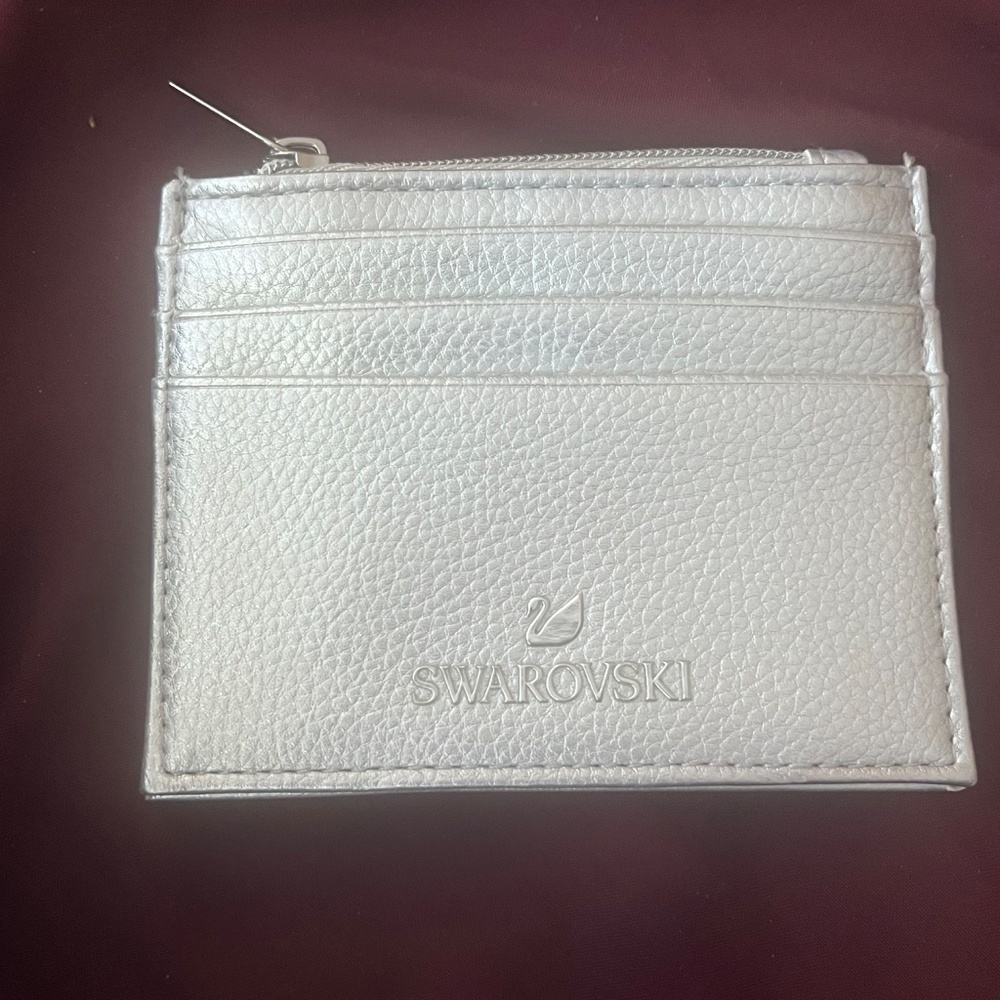 SILVER  SWAROVSKI COIN PURSE AND CREDIT CARD/BUSINESS CARD HOLDER / BRAND NEW - Picture 8 of 10